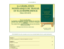 Tablet Screenshot of legislationdutravail.gramaglia.mc